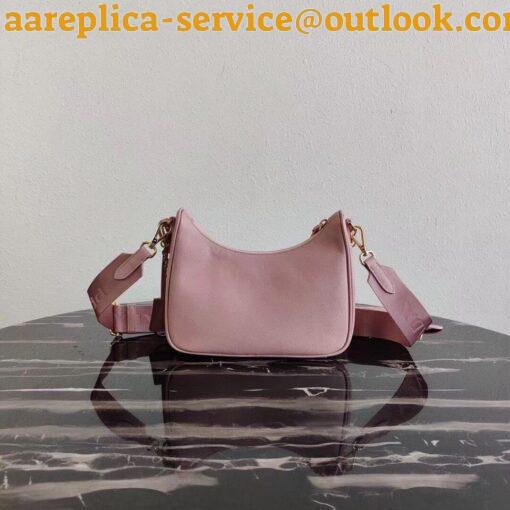 Replica Prada Re-Edition 2005 Shoulder Bag In Pink Saffiano Leather 4