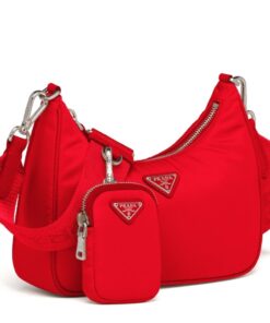 Replica Prada Re-Edition 2005 Shoulder Bag In Red Re-Nylon