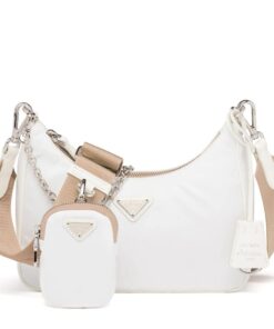 Replica Prada Re-Edition 2005 Shoulder Bag In White Re-Nylon