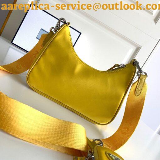 Replica Prada Re-Edition 2005 Shoulder Bag In Yellow Re-Nylon 4