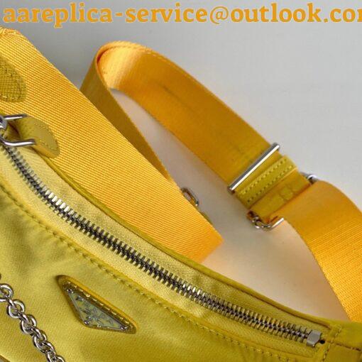 Replica Prada Re-Edition 2005 Shoulder Bag In Yellow Re-Nylon 8