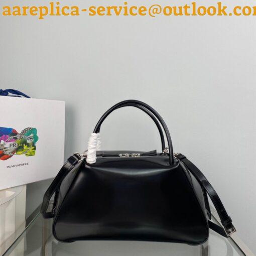 Replica Prada Supernova Medium Bag In Black Brushed Leather 3