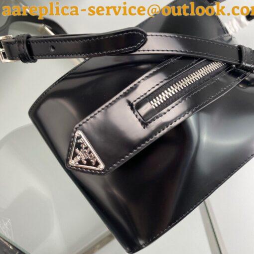 Replica Prada Supernova Medium Bag In Black Brushed Leather 8