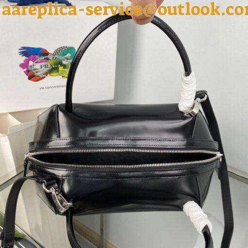 Replica Prada Supernova Medium Bag In Black Brushed Leather 10