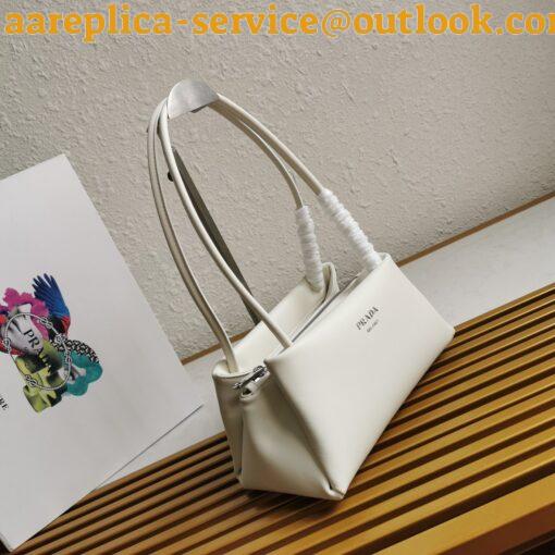 Replica Prada Supernova Small Shoulder Bag In White Calfskin 6