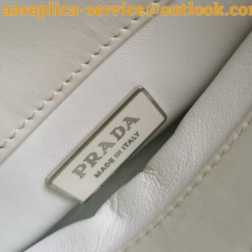 Replica Prada Supernova Small Shoulder Bag In White Calfskin 11