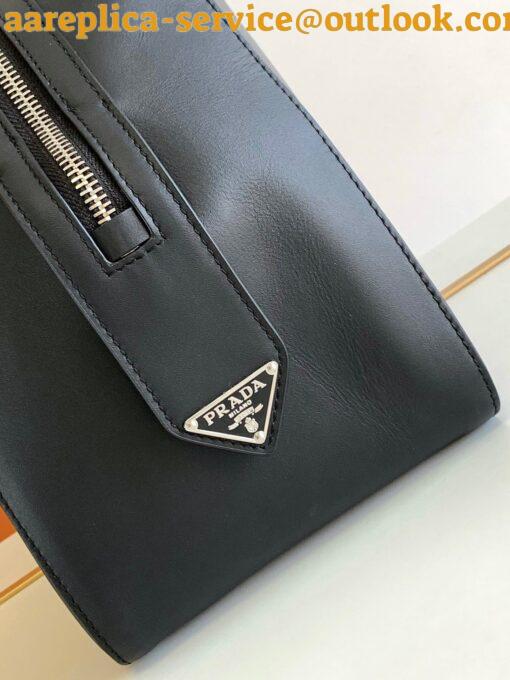 Replica Prada Supernova Small Top Handle Bag In Black Leather 6