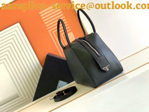 Replica Prada Supernova Small Top Handle Bag In Black Leather 8