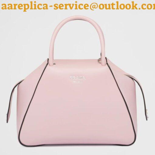 Replica Prada Supernova Small Top Handle Bag In Pink Leather