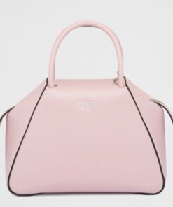 Replica Prada Supernova Small Top Handle Bag In Pink Leather 2