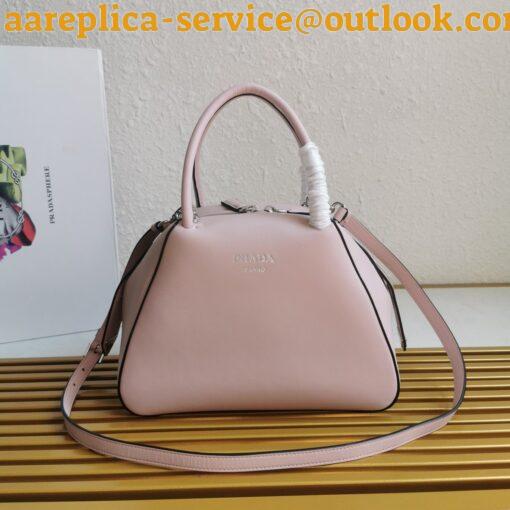 Replica Prada Supernova Small Top Handle Bag In Pink Leather 5