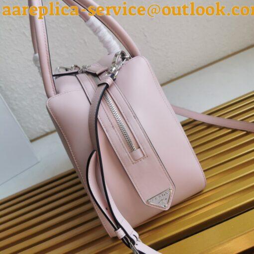 Replica Prada Supernova Small Top Handle Bag In Pink Leather 7