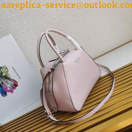 Replica Prada Supernova Small Top Handle Bag In Pink Leather 11