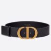 Replica Dior 30 Montaigne 40MM Belt In Black Smooth Calfskin 9