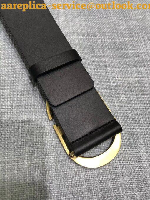 Replica Dior 30 Montaigne 35MM Belt In Black Smooth Calfskin 9