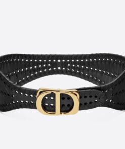 Replica Dior 30 Montaigne 40MM Belt In Black Calfskin 2