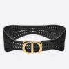 Replica Dior 30 Montaigne 35MM Belt In Black Smooth Calfskin 10