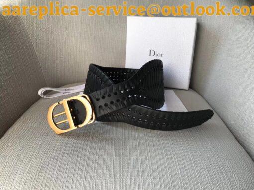 Replica Dior 30 Montaigne 40MM Belt In Black Calfskin 27