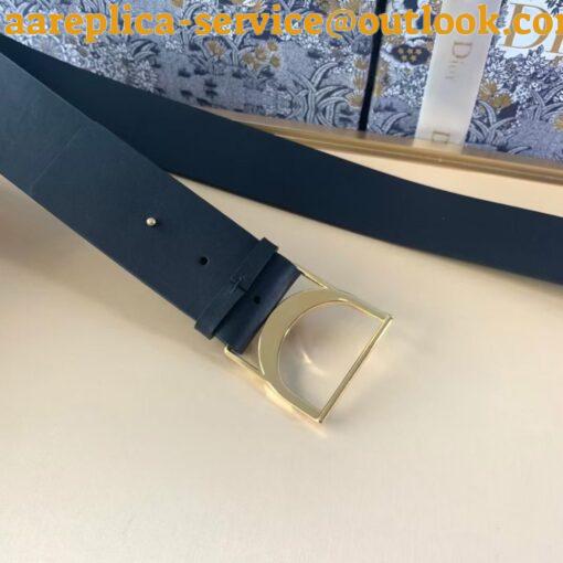 Replica Dior 30 Montaigne 40MM Belt In Black Smooth Calfskin 4