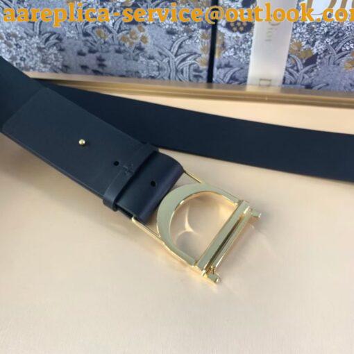 Replica Dior 30 Montaigne 40MM Belt In Black Smooth Calfskin 5