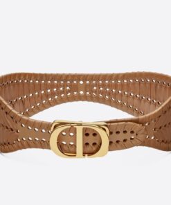 Replica Dior 30 Montaigne 40MM Belt In Camel Calfskin 2