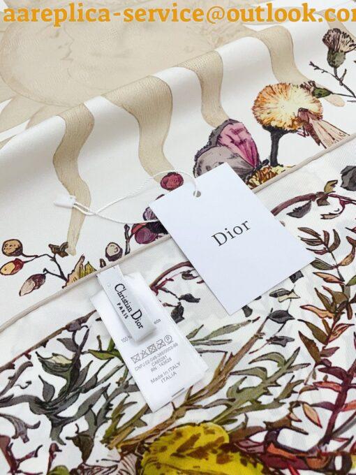 Replica Dior 4 Saisons Automne Soleil 90 Square Scarf 3