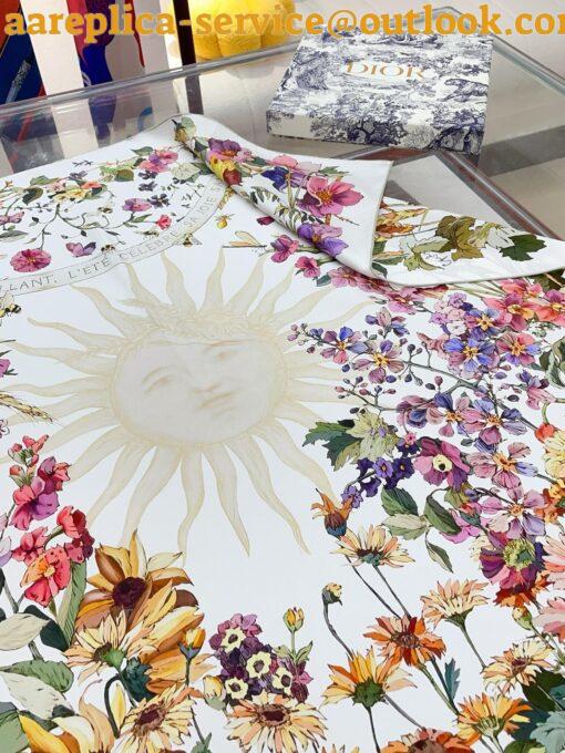 Replica Dior 4 Saisons Été Soleil 90 Square Scarf 14