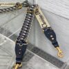 Replica Dior Shoulder Strap with Ring in Blue Oblique Embroidery 2