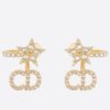 Replica Dior Tribales Chain Earrings In Antique Gold-Finish Metal 9