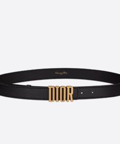 Replica Dior D-Fence 30MM Belt In Black Calfskin