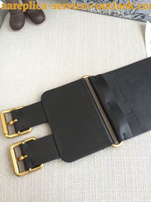 Replica Dior D-Waist Belt 100MM In Black Smooth Calfskin 7