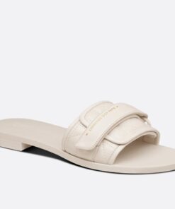 Replica Dior Dio(r)evolution Slide Sandals In White Calfskin