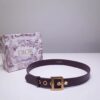 Replica Dior Diorquake 35MM Belt In Black Calfskin 6