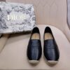 Replica Dior Granville Espadrilles In Brown Embossed Lambskin 19