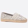 Replica Dior Granville Espadrilles In Blue Oblique Embroidered Cotton 26