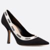 Replica Dior J’Adior Pumps 65mm In Black and White Tartan Fabric 10