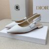 Replica Dior J’Adior Slingback Ballerina Flats In Nude Technical Canvas 12