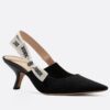 Replica Dior J’Adior Slingback Pumps 65mm In Black Mesh 2