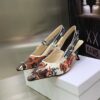 Replica Dior J’Adior Slingback Pumps 100mm In Nude Patent Calfskin 12