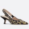 Replica Dior J’Adior Slingback Pumps 65mm In Nude Technical Fabric 11