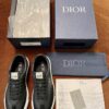 Replica Dior Men’s B101 Sneakers In Grey Suede Calfskin 12