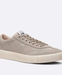 Replica Dior Men’s B101 Sneakers In Grey Suede Calfskin