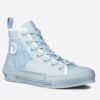 Replica Dior Men’s B23 High-top Sneakers In Blue Oblique Canvas 2