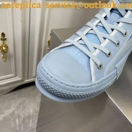 Replica Dior Men’s B23 High-top Sneakers In Ligth Blue Oblique Canvas 5