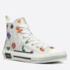 Replica Dior Men’s B23 High-top Sneakers In Ligth Blue Oblique Canvas 12