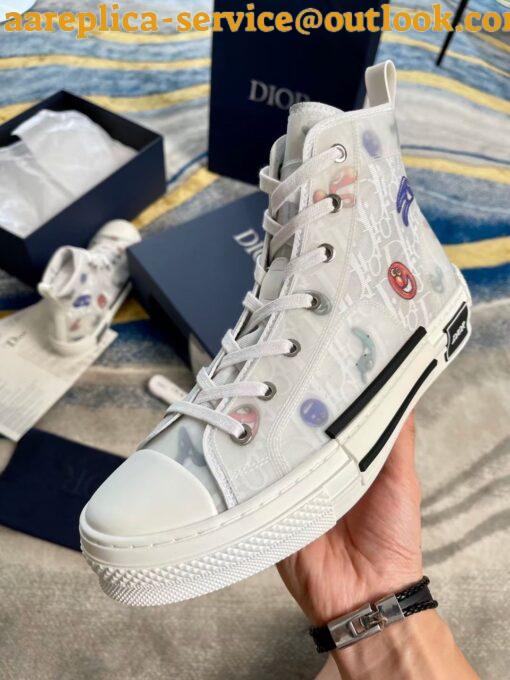 Replica Dior Men’s B23 High-top Sneakers with Kenny Scharf Motif 7