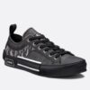 Replica Dior Men’s B23 Low-top Sneakers In Black and White Oblique Canvas 12