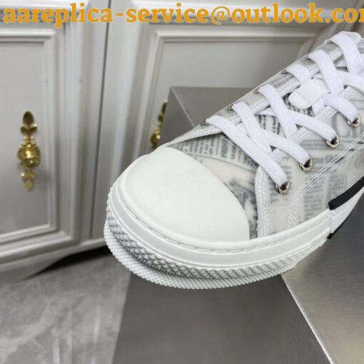 Replica Dior Men’s B23 Low-top Sneakers In Canvas with Arsham Motif 16