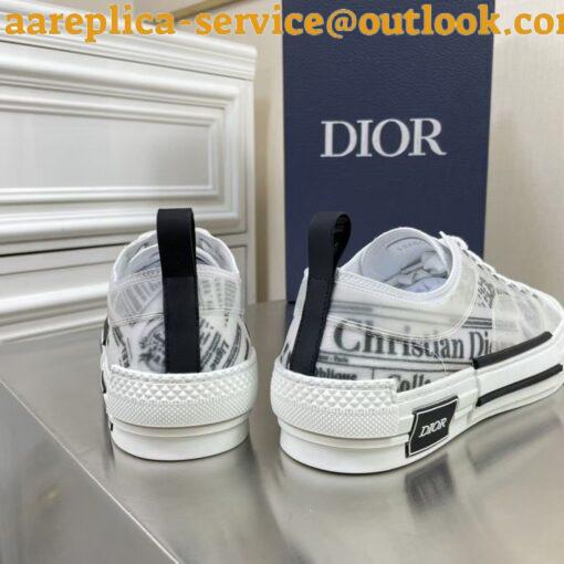 Replica Dior Men’s B23 Low-top Sneakers In Canvas with Arsham Motif 20