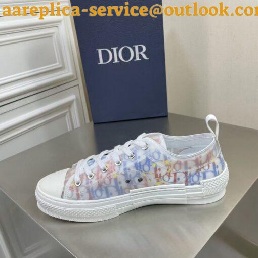 Replica Dior Men’s B23 Low-top Sneakers In Multicolor Oblique Canvas 15